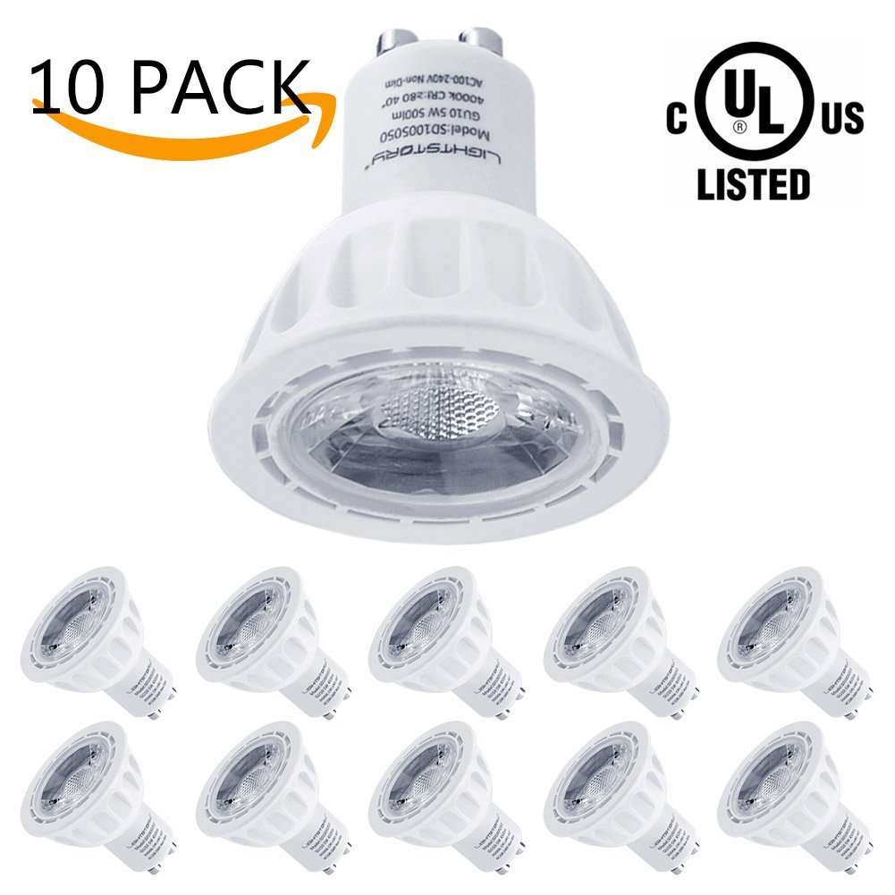 Lightstory GU10 LED Bulbs, 4000K, 10Pack
