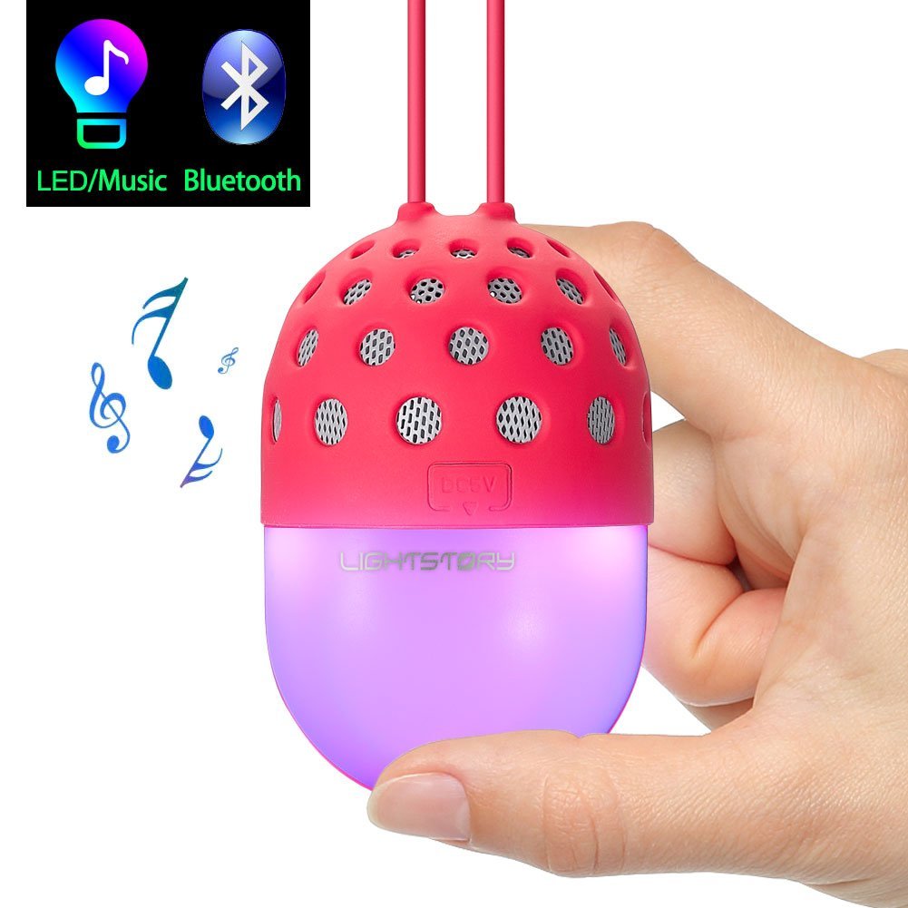 Lightstory Mini Bluetooth Speaker, Red